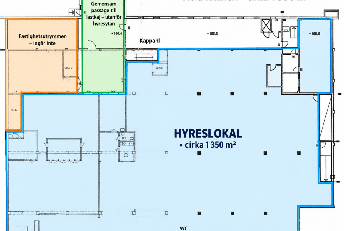 Butikslokal 1 350 m² i centrala Gislaved – för stormarknad, outlet eller utförsäljning