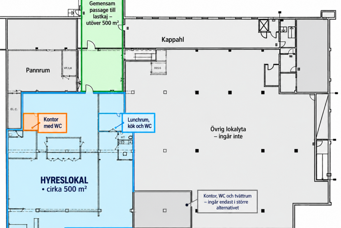 Butikslokal 1 350 m² i centrala Gislaved – för stormarknad, outlet eller utförsäljning