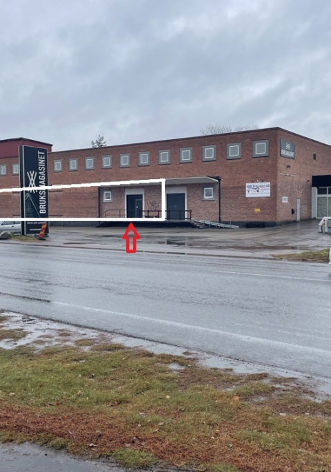 Handelslokal 428 m2 med egen lastkaj i Gislaved